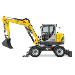 Miniexcavadora ruedas 8.000 kg