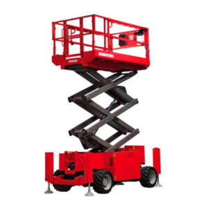 Plataforma tijera todoterreno de 12 metros